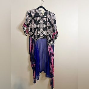 Black + Tie Dye Cardigan | Free Size | The Morgan Factory